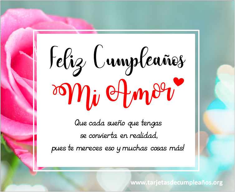 ▷ Tarjetas de Cumpleaños para Esposa o Novia Imágenes con frases ?